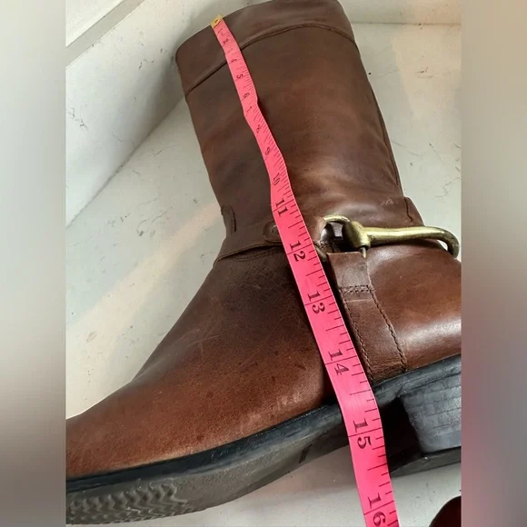 Matisse Lariat Saddle‎ Brown Leather Riding Boots with copper accents. Sz 9.5 - Picture 11 of 15